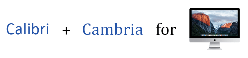 Free cambria font for mac